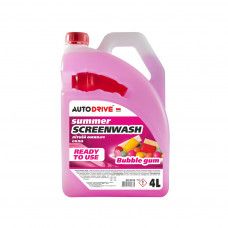 Омивач автомобільний AUTO DRIVE Summer Screen Wash Bubble Gum 4л (AD0133)