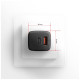 Зарядний пристрій AXAGON 1xUSB QC4.0 + 1xUSB-C PD30W PPS black (ACU-PQ30)