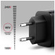 Зарядний пристрій AXAGON 1xUSB-C PD67W + 1xUSB QC4+ PPS display gray (ACU-PQ67D)