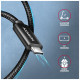 Дата кабель USB-C to USB-C 2.5m USB 2.0 PD 240W 5A black AXAGON (BUCM2-CM25AB)