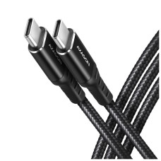Дата кабель USB-C to USB-C 3.0m v3.2 Gen 1 PD 60W 3A black AXAGON (BUCM3-CM30AB)