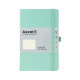 Книга записна Axent Partner, 125x195 мм, 96 аркушів, клітинка, м'ятна (8201-44-A)