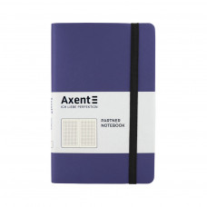 Блокнот Axent Partner Soft Skin 125x195 мм 96 аркушів у клітинка Темно-син (8206-38-A)
