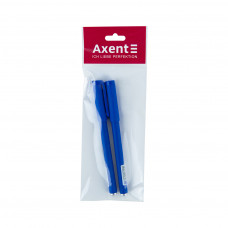 Ручка гелева Axent Delta 0,7мм, синя 2 шт (полібег) (DG2042-02/02/P)