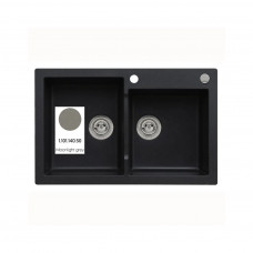 Мийка кухонна Axis Group Mojito 140 Moonlight grey 50 (11A.MO140.900.10/1.101.140.50)