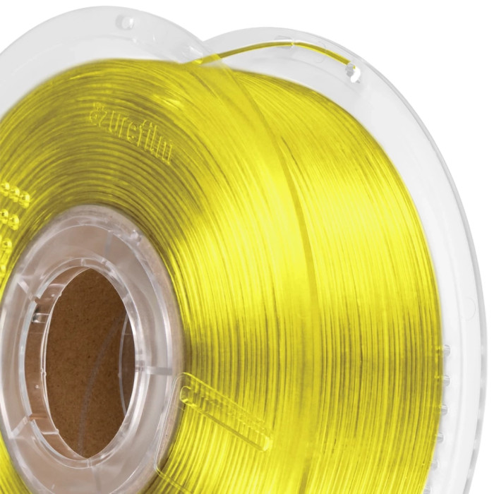 Пластик для 3D-принтера AzureFilm PETG Transparent 1,75mm 1kg YELLOW (FG171-1021T)