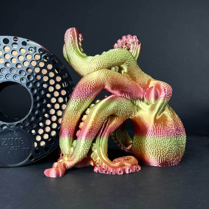 Пластик для 3D-принтера AzureFilm PLA SILK 1,75mm 1kg Rainbow Harmony (FL171-1644)