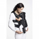 Рюкзак-переноска Baby Bjorn Baby Carrier Miracle Cotton Mix Black/Silver (96065)