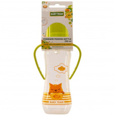 Пляшечка для годування Baby Team з силікон.соскою 250мл 0+ помар (1411_оранжевый)