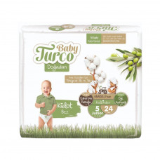 Підгузок Baby Turco Junior, Розмір 5 (12-25 кг) 24 шт (8682241200061)