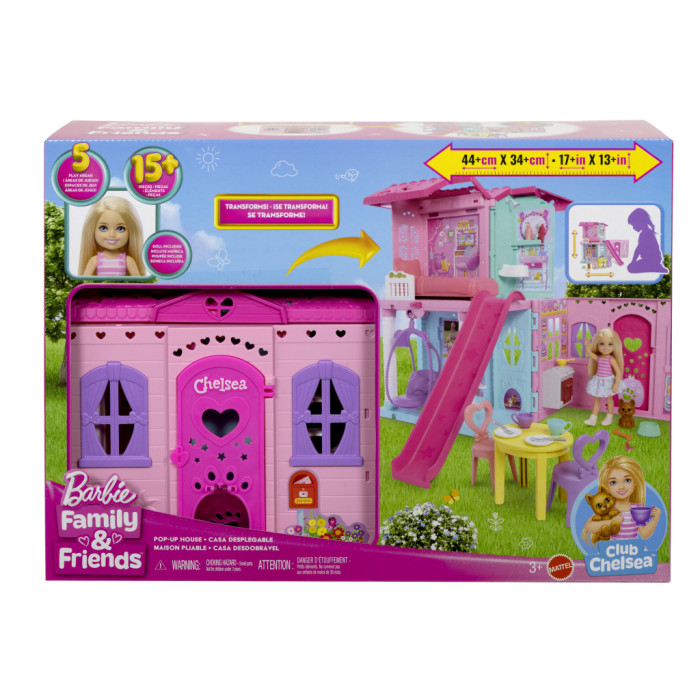 Ігровий набір Barbie Портативний будиночок Club Chelsea з лялькою Челсі (JFW49)