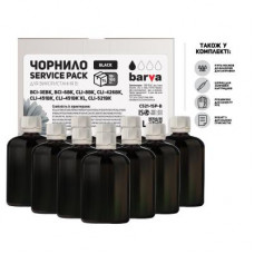 Чорнило Barva Canon CLI-521/CL-511 Black 10x100мл ServicePack (C521-1SP-B)