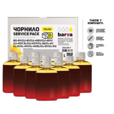 Чорнило Barva Canon CLI-521/CL-511 Yellow 10x100мл ServicePack (C521-1SP-Y)