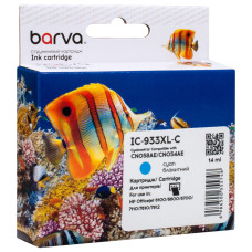 Картридж Barva HP 933XL (CN054AE/CN058AE) 920 c, Cyan (IC-933XL-C)