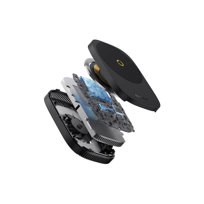 Зарядний пристрій Baseus MagPro II Series Ultra-Thin Magnetic, Cooler, Wireless Charger Cosmic Black (B10572900121-00)
