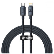 Дата кабель USB-C to Lightning 2.0m 20W Crystal Shine Series black Baseus (CAJY000301)