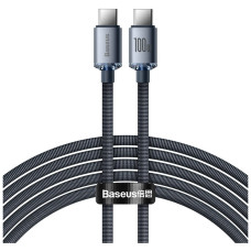 Дата кабель USB-C to USB-C 1.2m 100W black Baseus (CAJY000601)