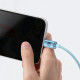 Дата кабель USB 2.0 AM to Lightning 2.0m 2.4A sky blue Baseus (CAJY001203)