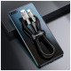 Дата кабель USB 3.1 AM to Type-C 0.25m CAKF 6.0A 66W Cafule Series Metal Data Cable Black Baseus (CAKF000001)