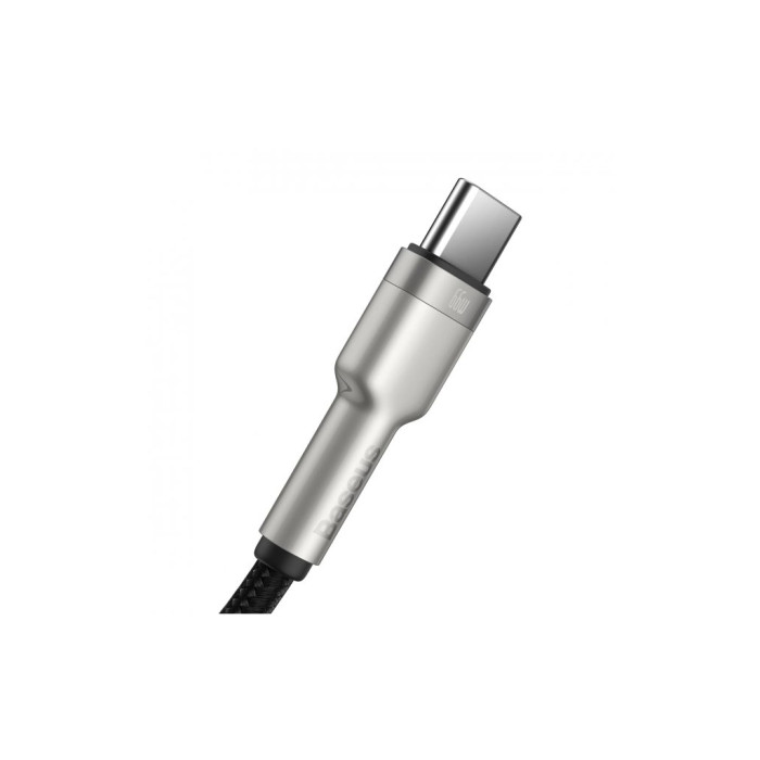 Дата кабель USB 2.0 AM to USB-C 1.0m Cafule Metal 66W black Baseus (CAKF000101)