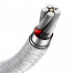 Дата кабель USB 3.1 AM to Type-C 2.0m CAKF 6.0A 66W Cafule Series Metal Data Cable White Baseus (CAKF000202)