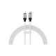 Дата кабель USB-C to Lightning 2.0m CoolPlay Fast Charging 20W white Baseus (CAKW000102)