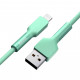 Дата кабель USB 3.1 AM to Lightning 1.0m CALDC 2.4A Silica gel Green Baseus (CALGJ-06)