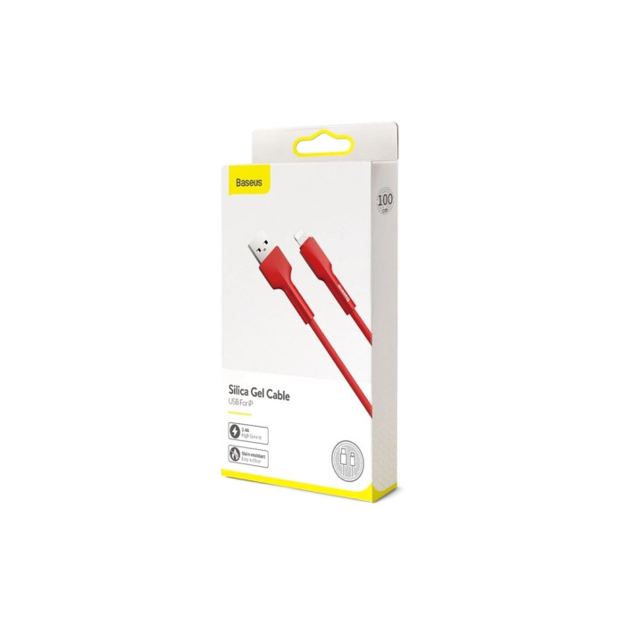 Дата кабель USB 2.0 AM to Lightning 1.0m red Baseus (CALGJ-09)