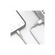 Дата кабель USB 2.0 AM to Lightning 1.0m Cafule Series Metal 2.4A White Baseus (CALJK-A02)