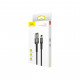 Дата кабель USB 2.0 AM to Lightning 1.0m 2.4A Cafule Special Edition Black-Grey Baseus (CALKLF-GG1)