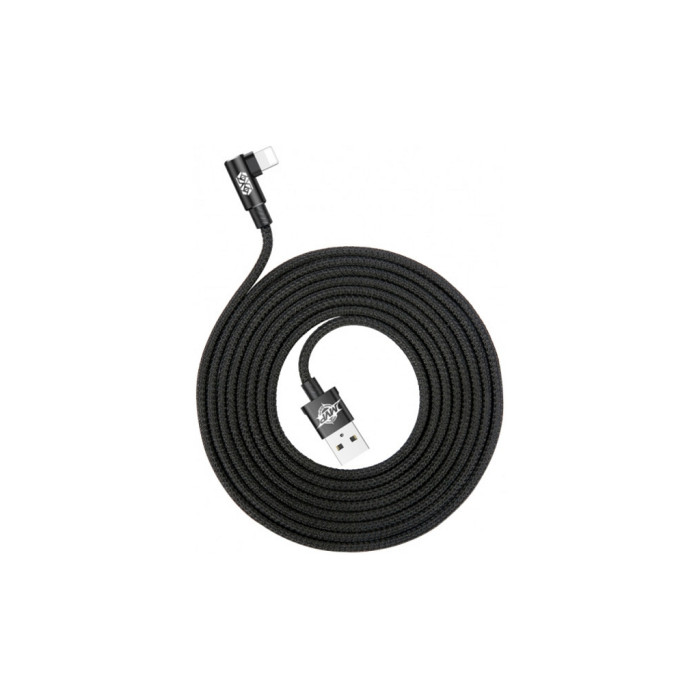 Дата кабель USB 2.0 AM to Lightning 2.0m 1.5A 90° corner black Baseus (CALMVP-A01)