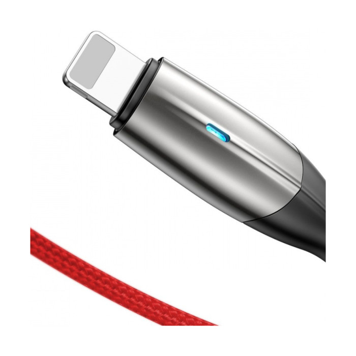 Дата кабель USB 2.0 AM to Lightning 2.0m 2.4A red Baseus (CALSP-C09)