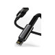 Дата кабель USB 2.0 AM to Lightning 2.0m 2.4A black Baseus (CALWJ-A01)
