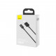 Дата кабель USB 2.0 AM to Lightning 1.0m 2.4A Superior Series Black Baseus (CALYS-A01)