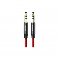 Кабель мультимедійний Jack 3.5mm Yiven M30 M/M 1.5m red-black Baseus (CAM30-C91)