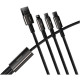 Дата кабель USB 2.0 AM to Lightning + Micro 5P + Type-C 1.5m 3.5A black Baseus (CAMLTWJ-01)