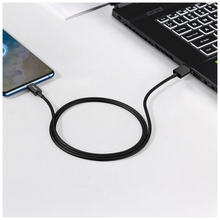 Дата кабель USB 2.0 AM to Micro 5P 2.0m Superior Fast Charging 2A black Baseus (CAMYS-A01)