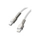 Дата кабель USB-C to Lightning 2.0m Cafule Metal PD 20W white Baseus (CATLJK-B02)