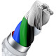 Дата кабель USB-C to Lightning 2.0m Cafule Metal PD 20W white Baseus (CATLJK-B02)
