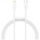 Дата кабель USB-C to Lightning 2.0m 20W white Baseus (CATLYS-C02)