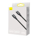 Дата кабель USB-C to USB-C 2.0m 100W black Baseus (CATYS-C01)