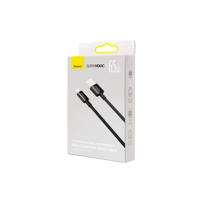 Дата кабель USB 2.0 AM to USB-C 1.0m Superior Fast Charging 60W black Baseus (CAYS000901)