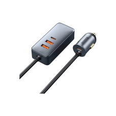 Зарядний пристрій Baseus 2xUSB-C + 2xUSB 120W + extension cord gray (CCBT-A0G)