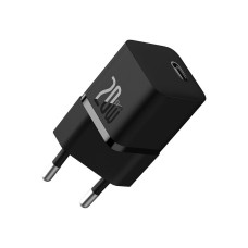 Зарядний пристрій Baseus 1xUSB-C 20W GaN5 black (CCGN050101)