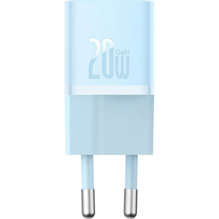 Зарядний пристрій Baseus USB-C PD20W GaN blue (CCGN050103)