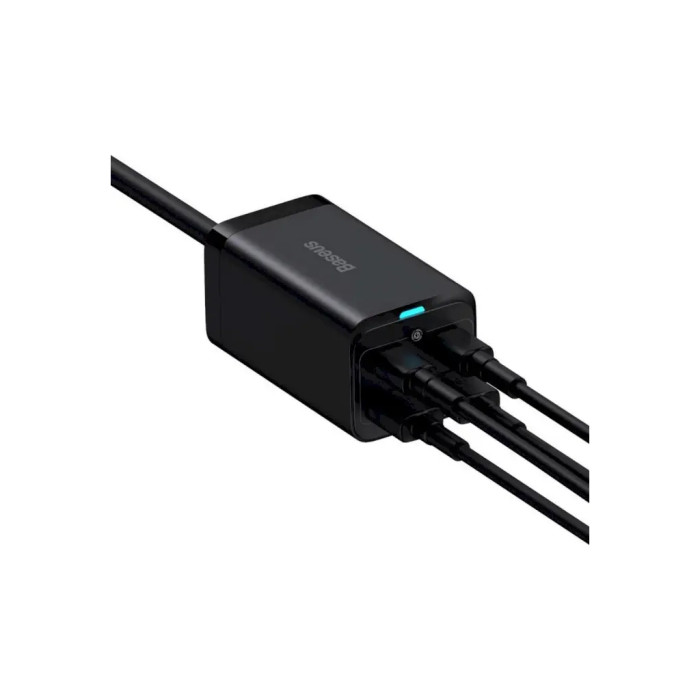 Зарядний пристрій Baseus 2xUSB-C 100W + 2xUSB GaN black (CCGP000101)