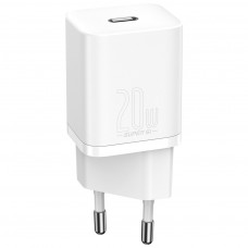 Зарядний пристрій Baseus Super Si Quick Charger 1C 20W EU White (CCSUP-B02)