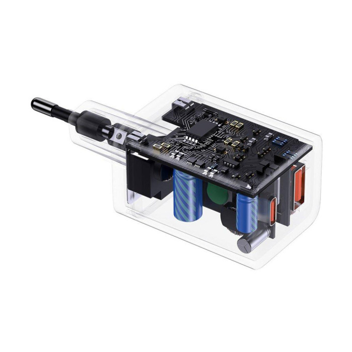 Зарядний пристрій Baseus Super Si Pro Quick Charger C+U 30W black (CCSUPP-E01)