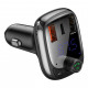 FM модулятор Baseus T typed S-13 Bluetooth MP3 car charger Black (CCTM-B01)