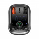 FM модулятор Baseus T typed S-13 Bluetooth MP3 car charger Black (CCTM-B01)